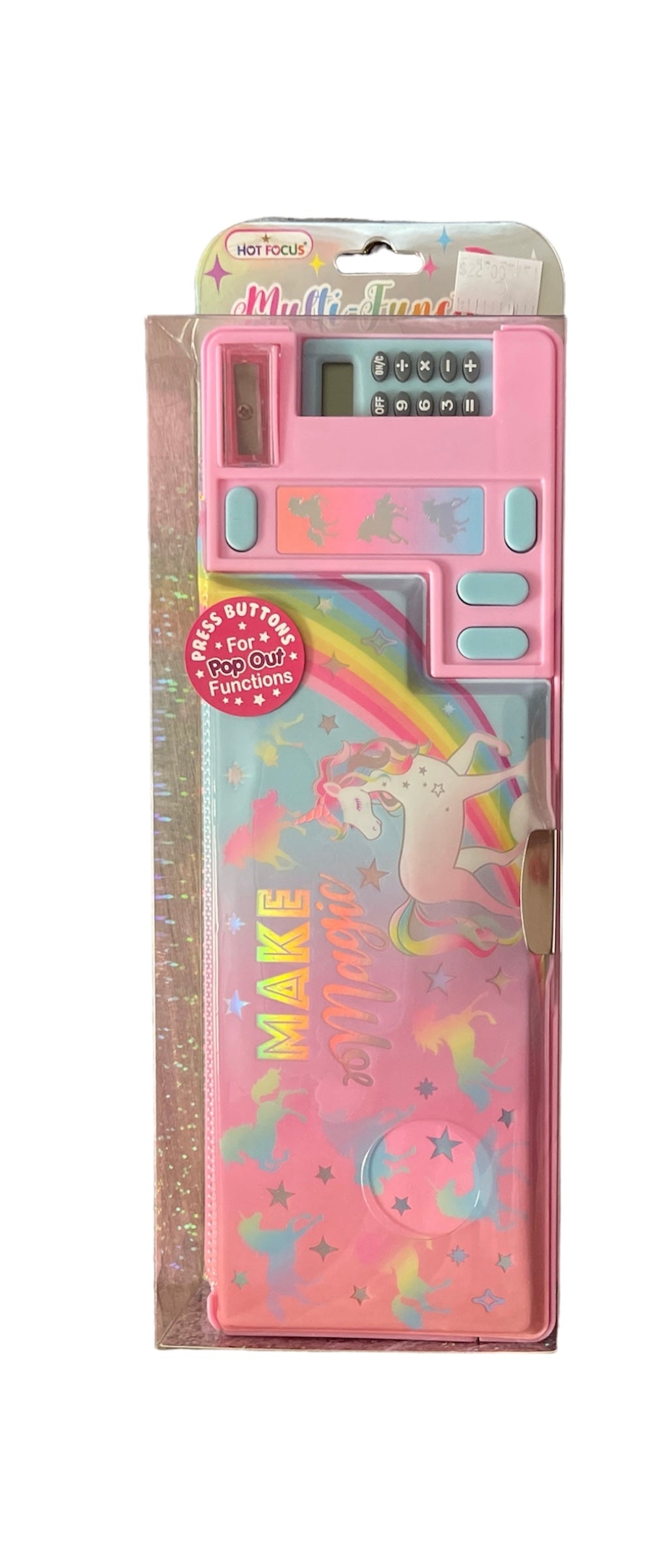 Justice unicorn pencil case best sale