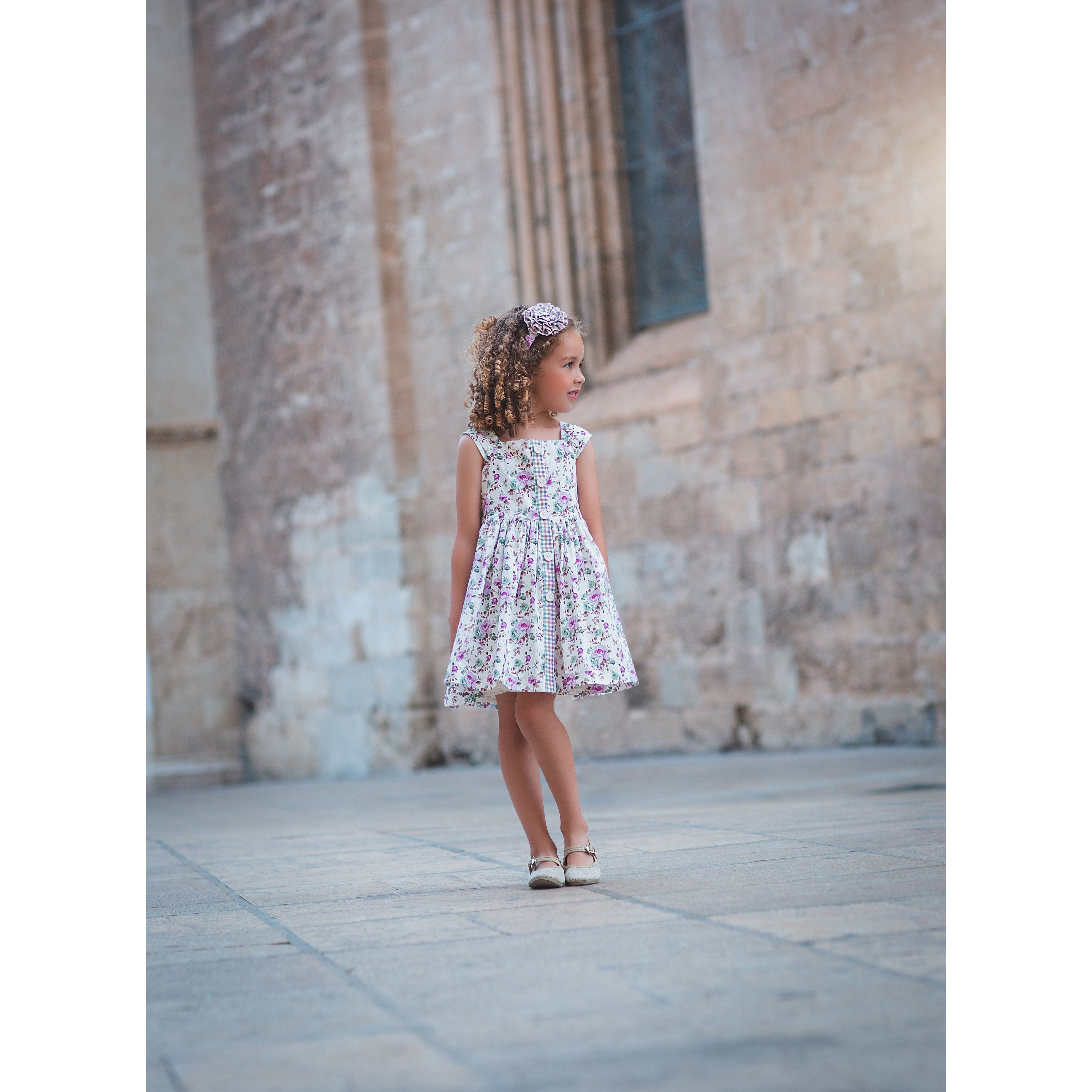 Purple garden dress