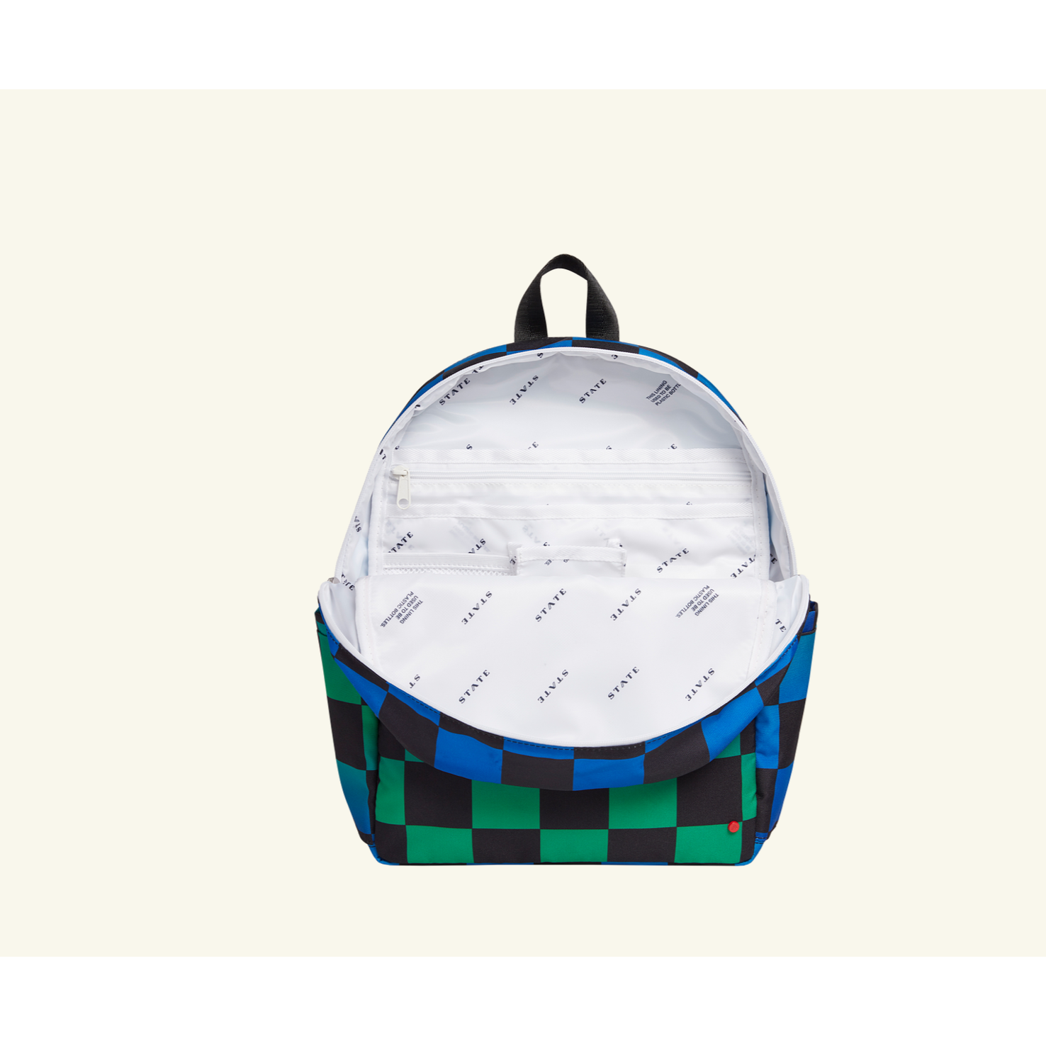 Travel Backpack - Blue Checkerboard