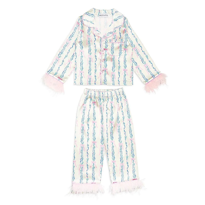Vintage Bows Feather Silky Set