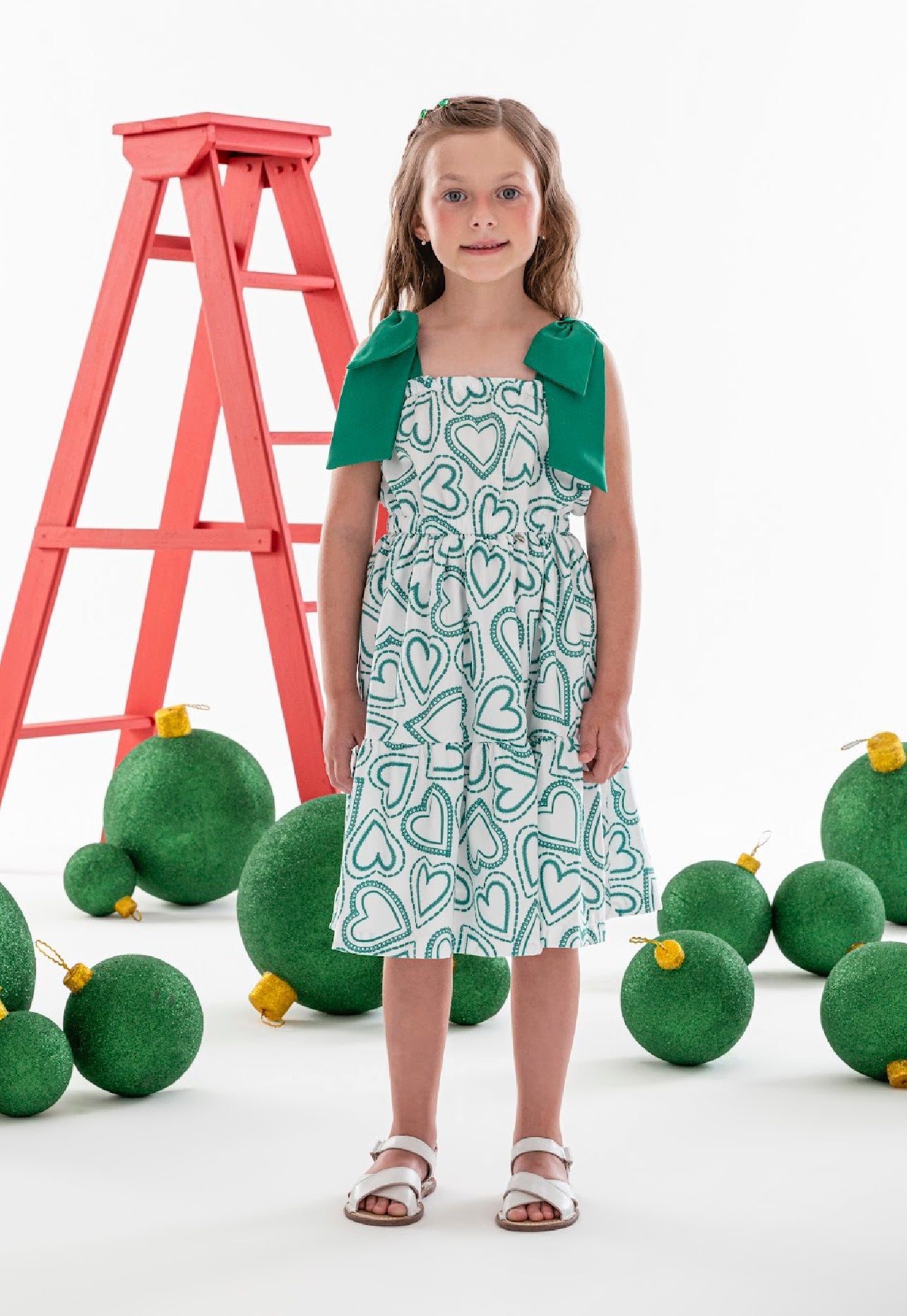 Green Hearts Dress
