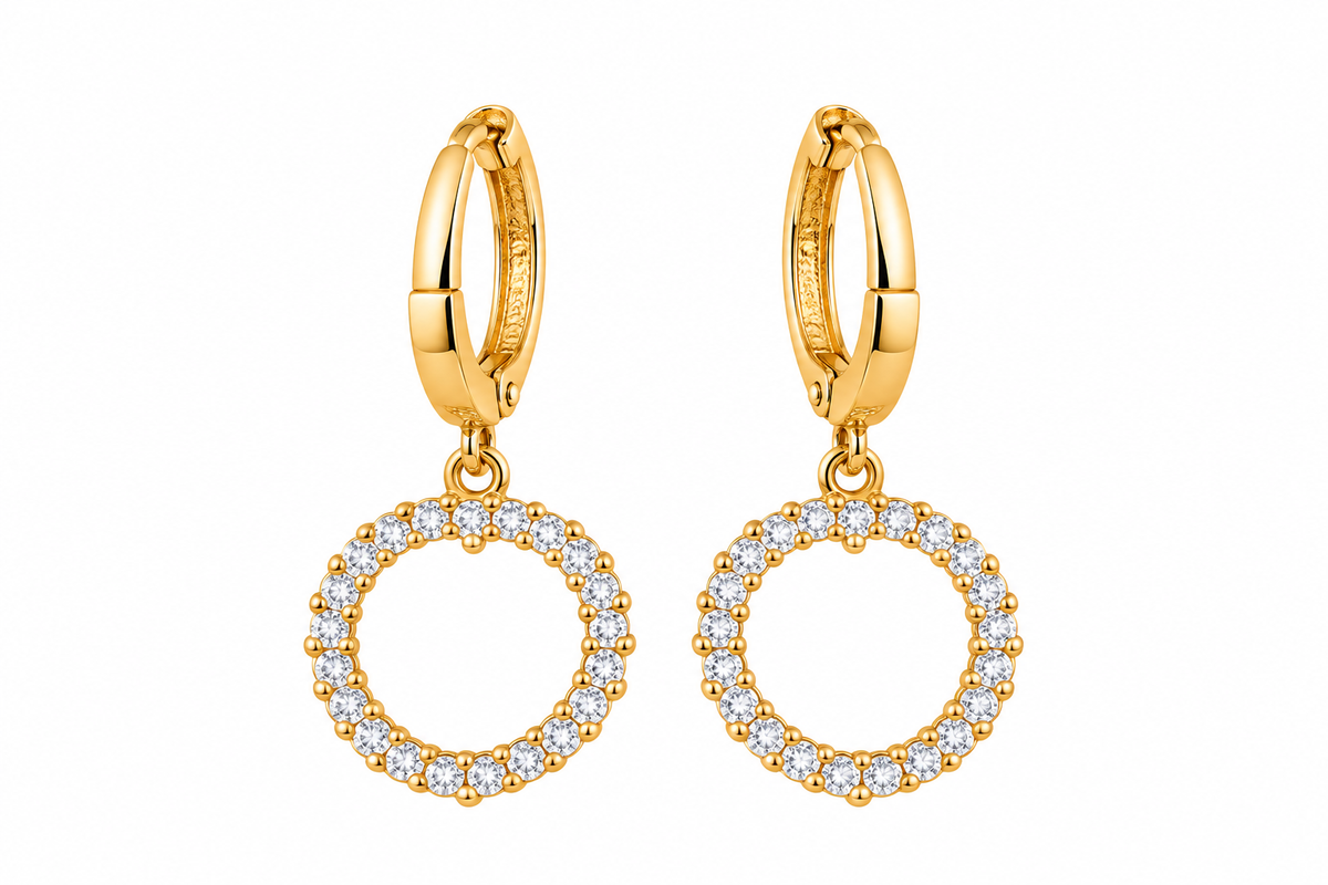 Gold Circles Earrings
