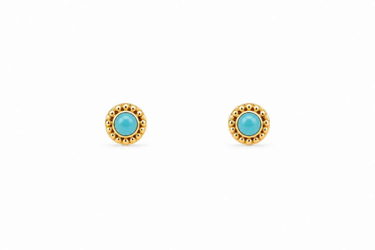 Blue 14Kt. Earrings