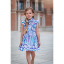 Purple estampado dress