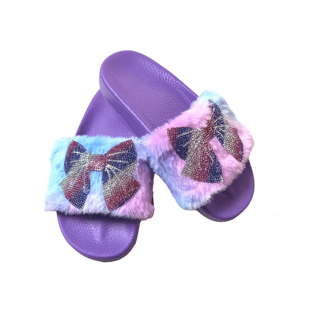 Crystal Bow Patch Slides