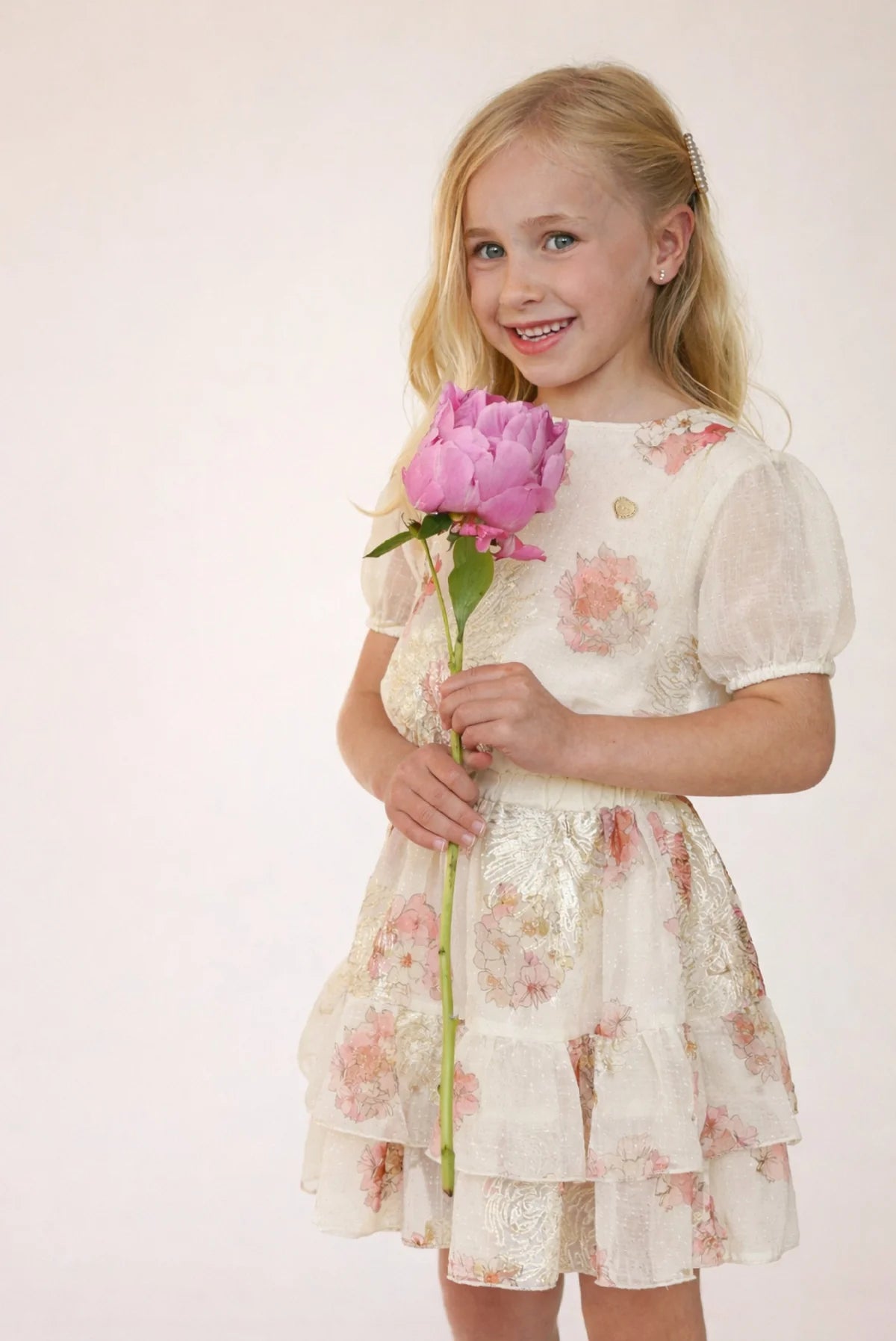 Off White Bouquet Dress