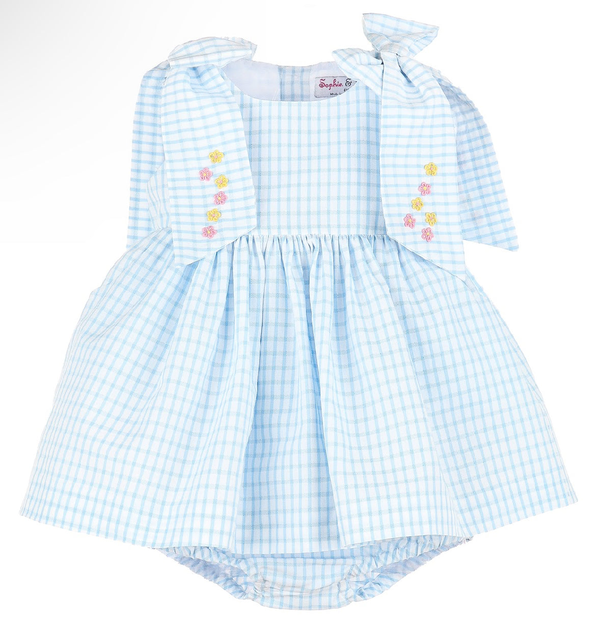 Blue Squared Baby Dress