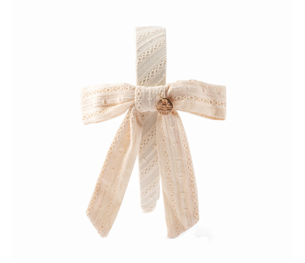 Side Bow Headband - Cream