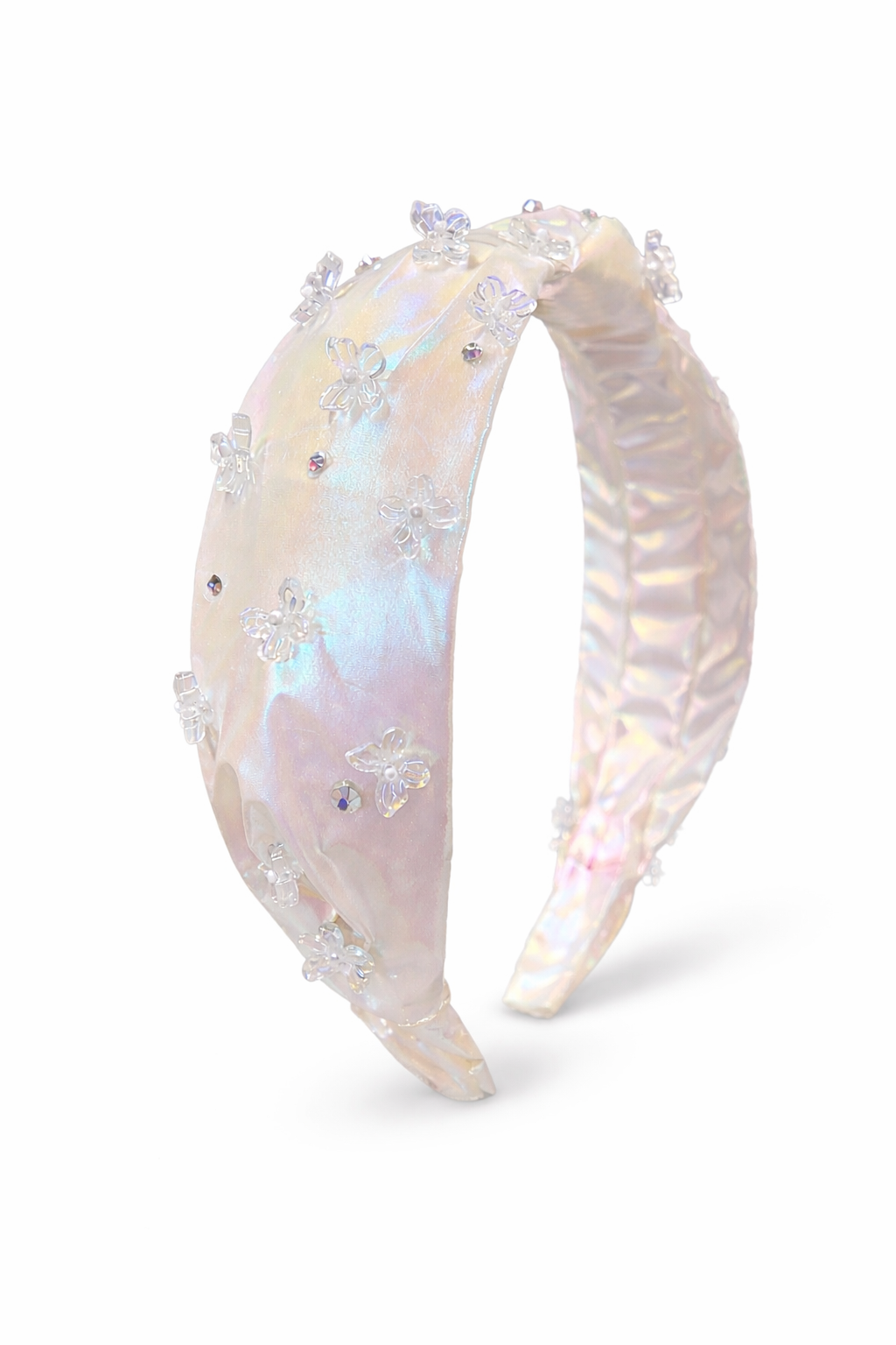Shimmer Butterfly Headband - White