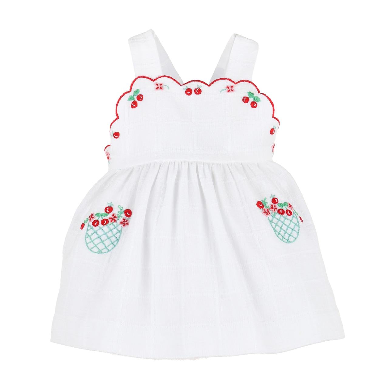 Summer Berries Sundress White