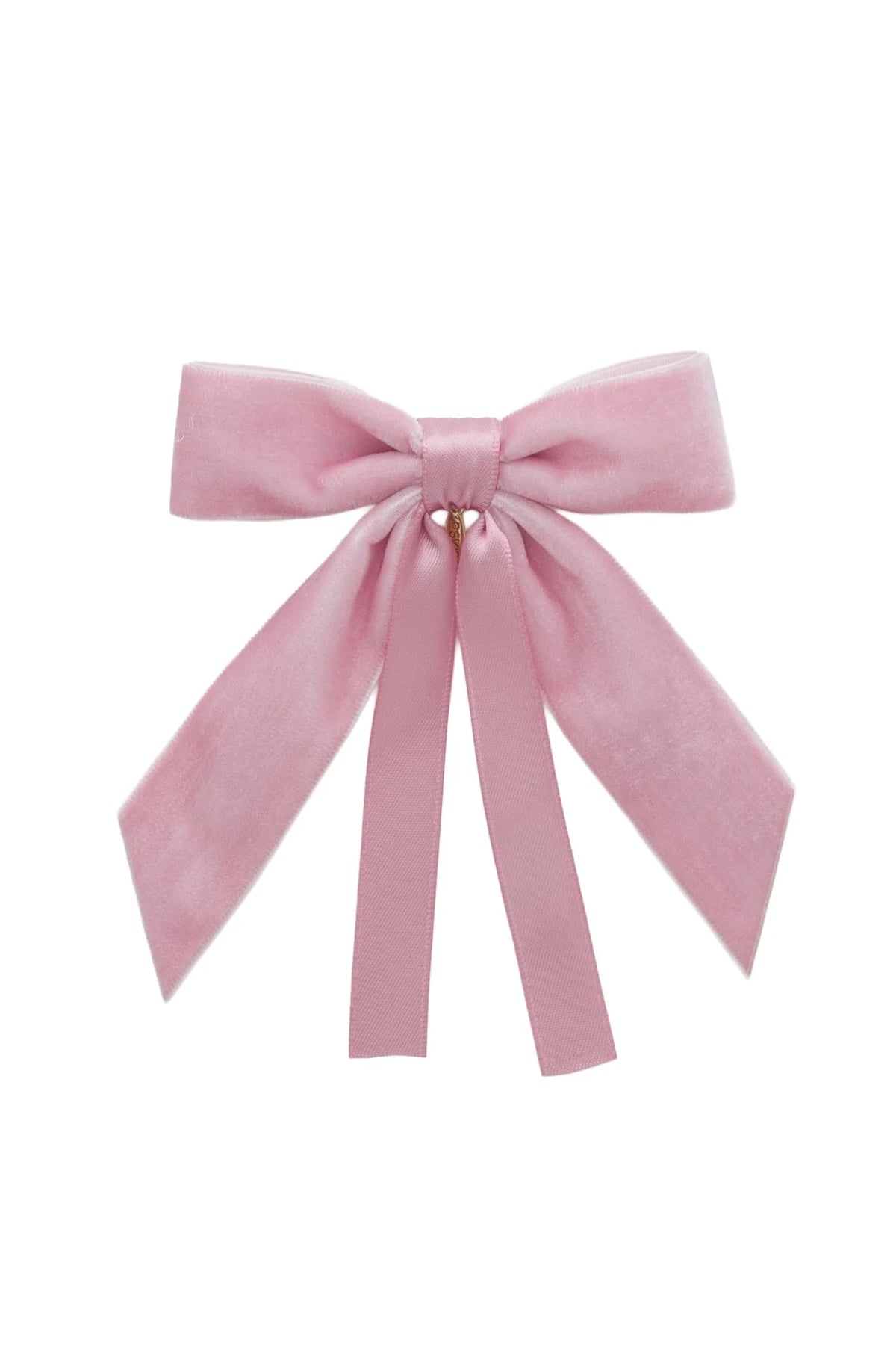 Arabesque Velvet Small Clip - Dusty Rose