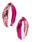 Pink & Hot Pink Tassel Headband