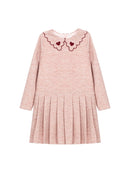 Red Hearts & Pale Rose Dress