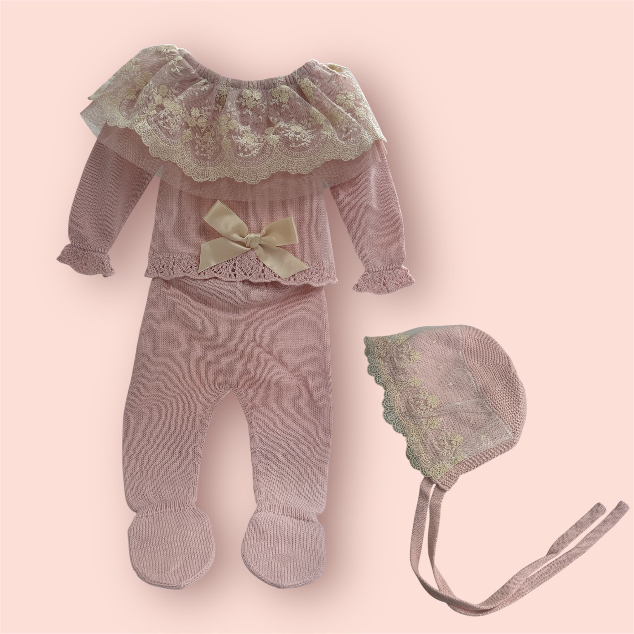 Pink Rose Newborn Set