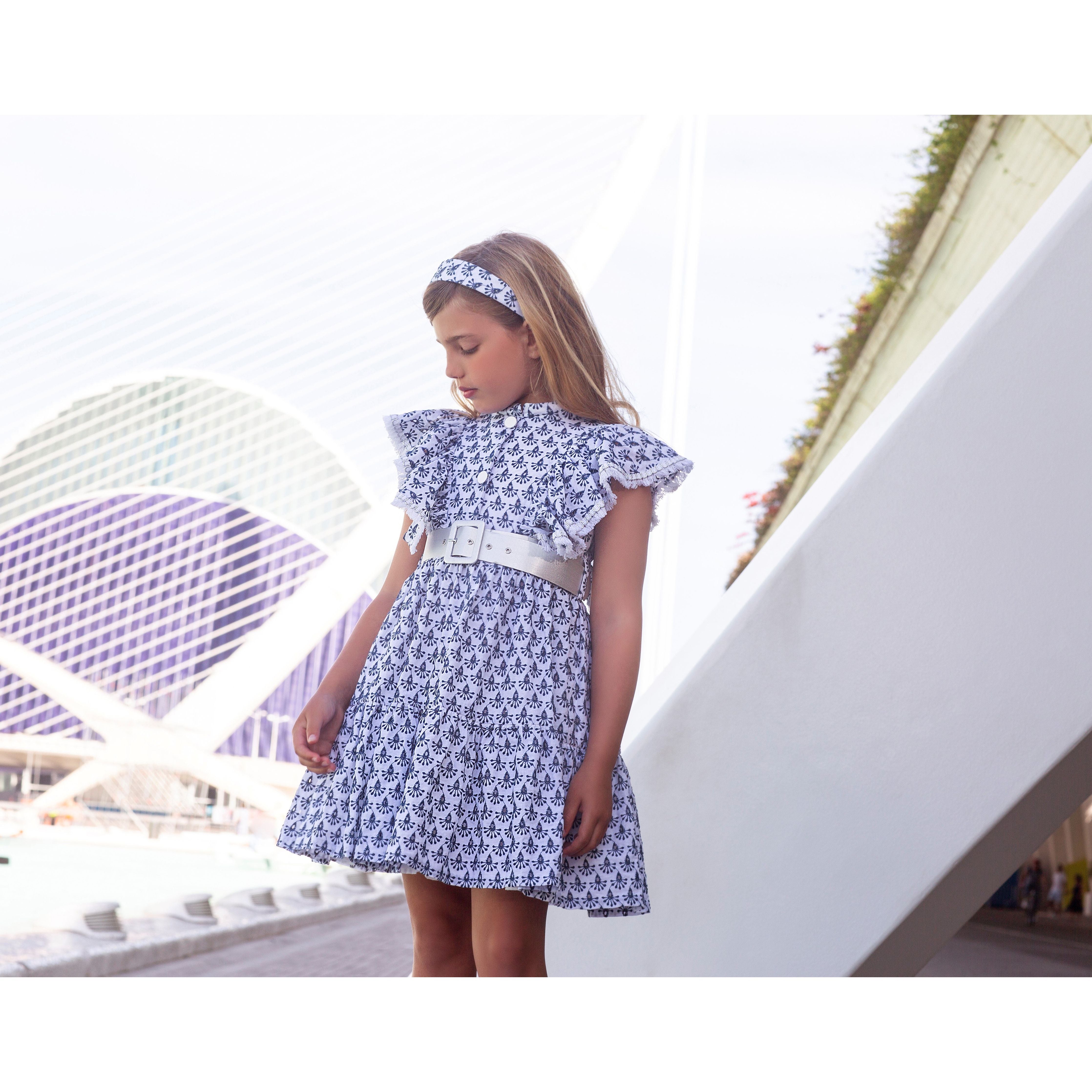 Navy Popelin Dress