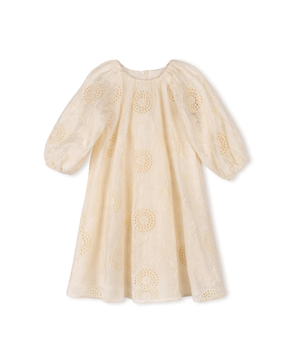 Eyelet Floral Swing Dress