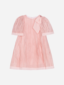 Pale Pink Dress With Decorative Bow