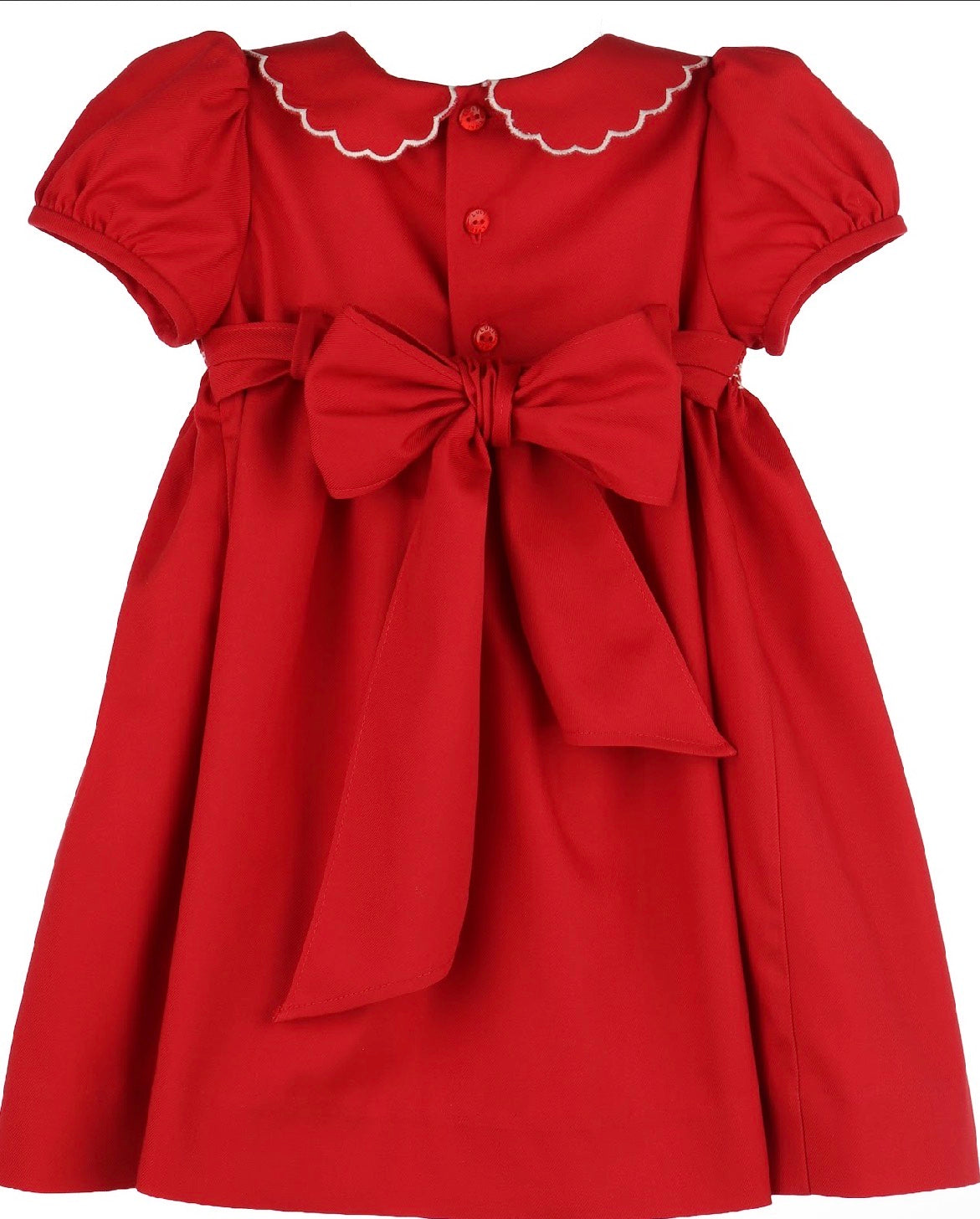 Classic Smock Dress Red