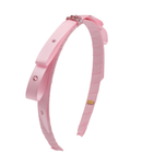 Thin Satin Headband - Pink