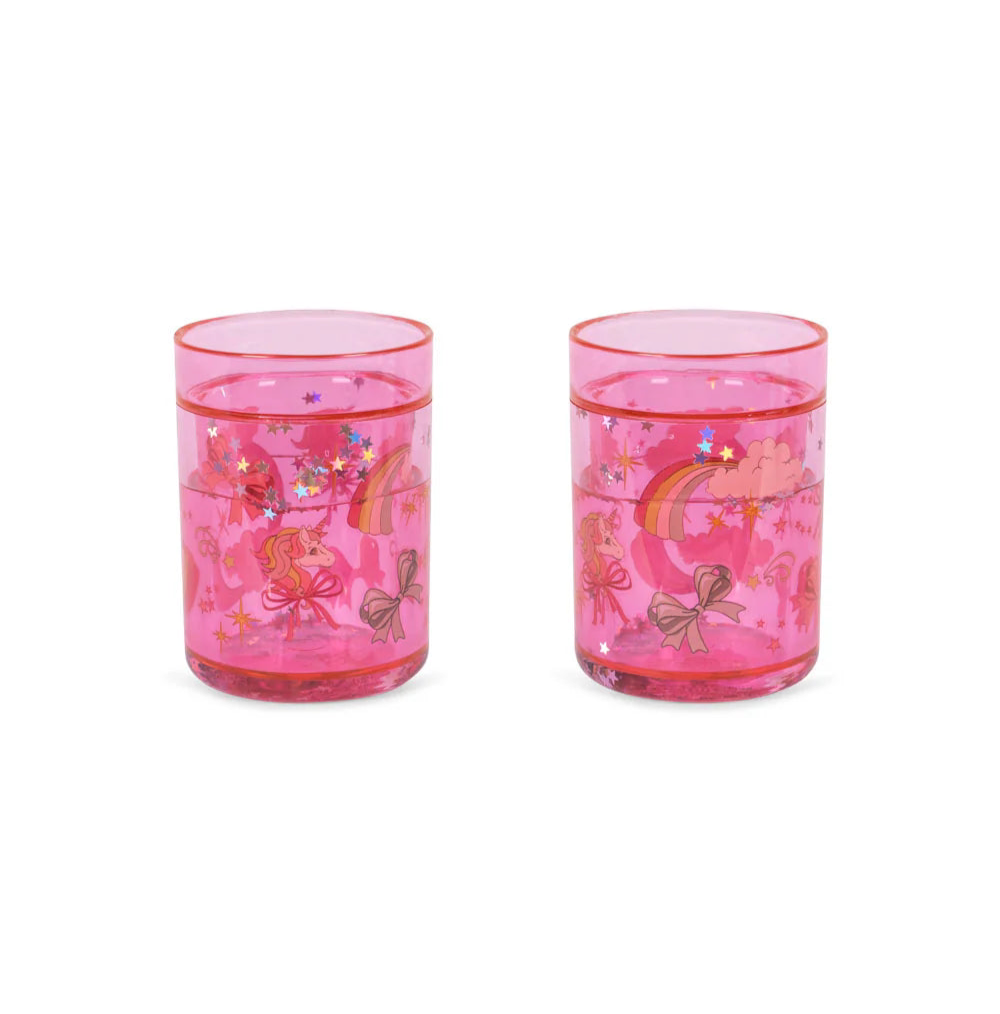 Glitter Cups - Rainbow Bow
