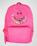 Happy Face Hot Pink Backpack