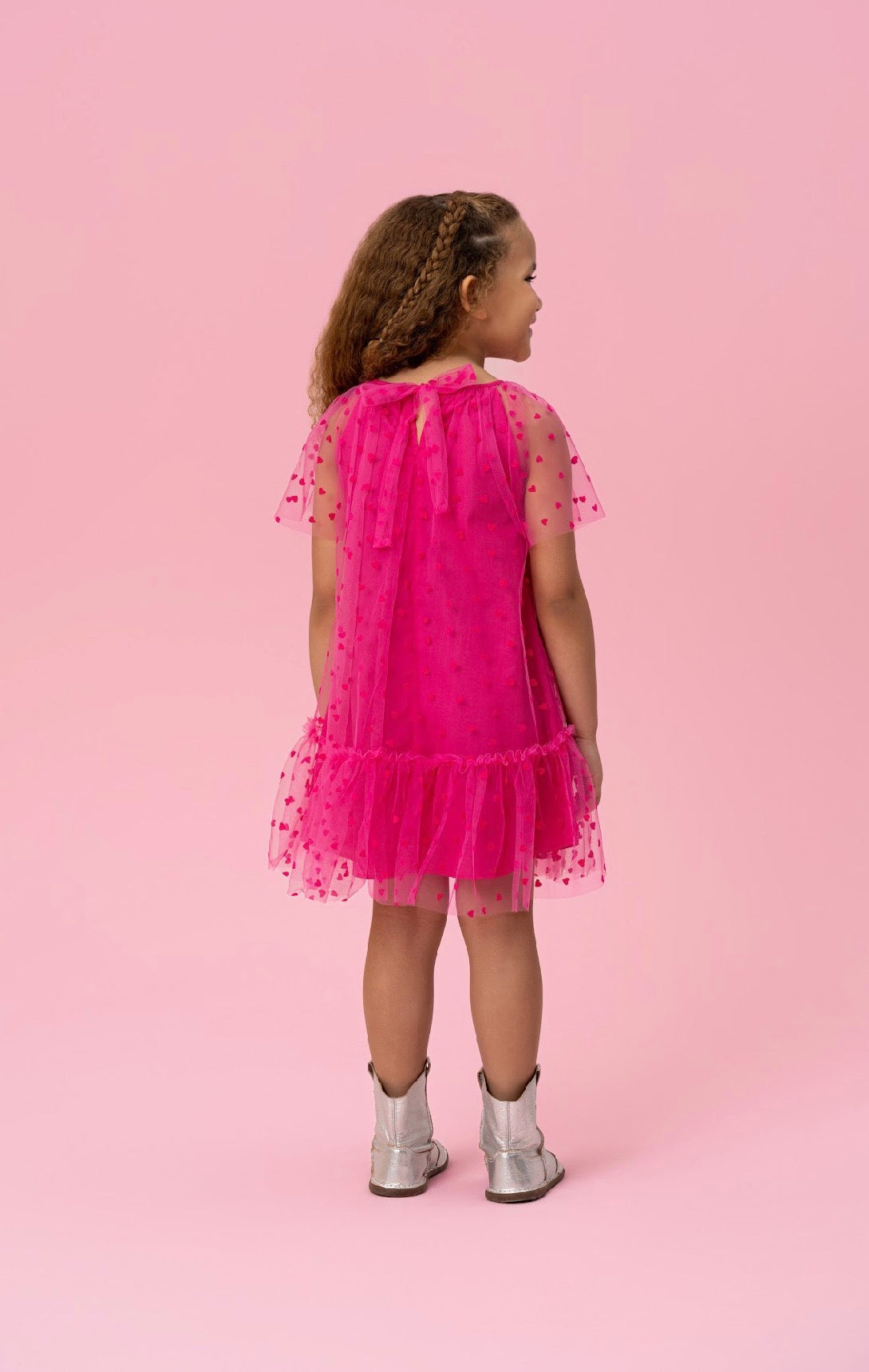 Hot Pink With Hearts Dress