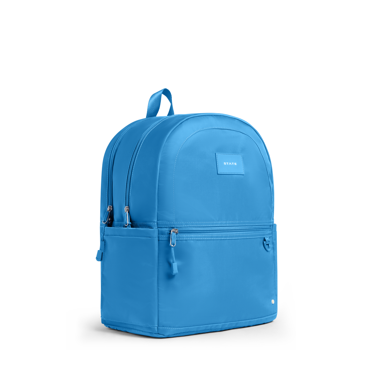Nylon Kane Double Pocket Backpack Blue