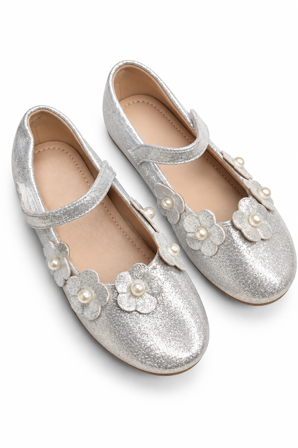 Silver With Flowers Ballerina