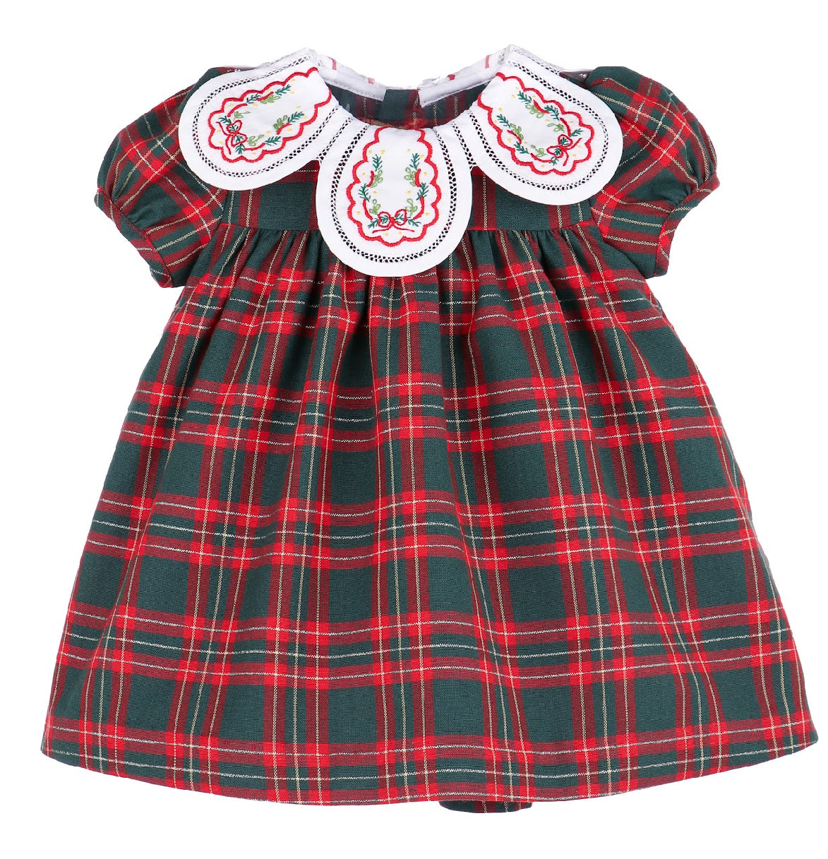 Holiday Plaid Petal Float Dress