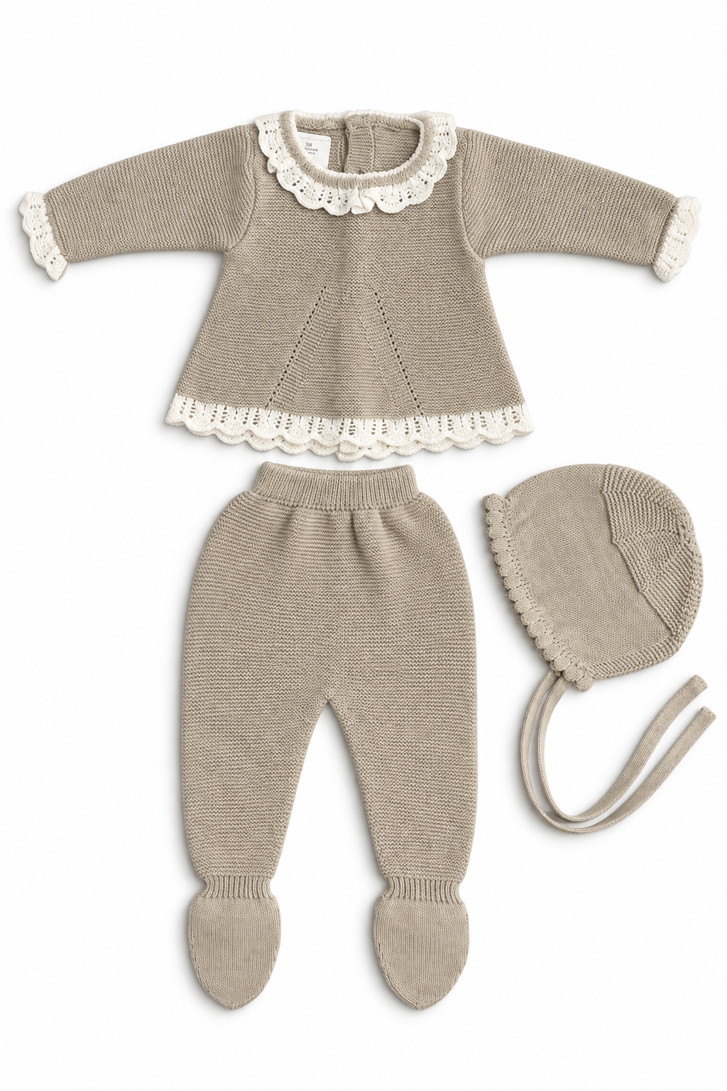 Taupe Knitted Set
