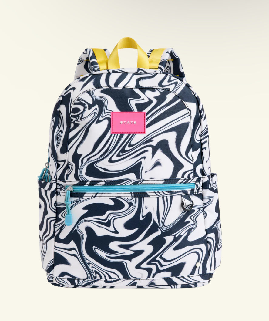 Marbled Double Pocket Backpack