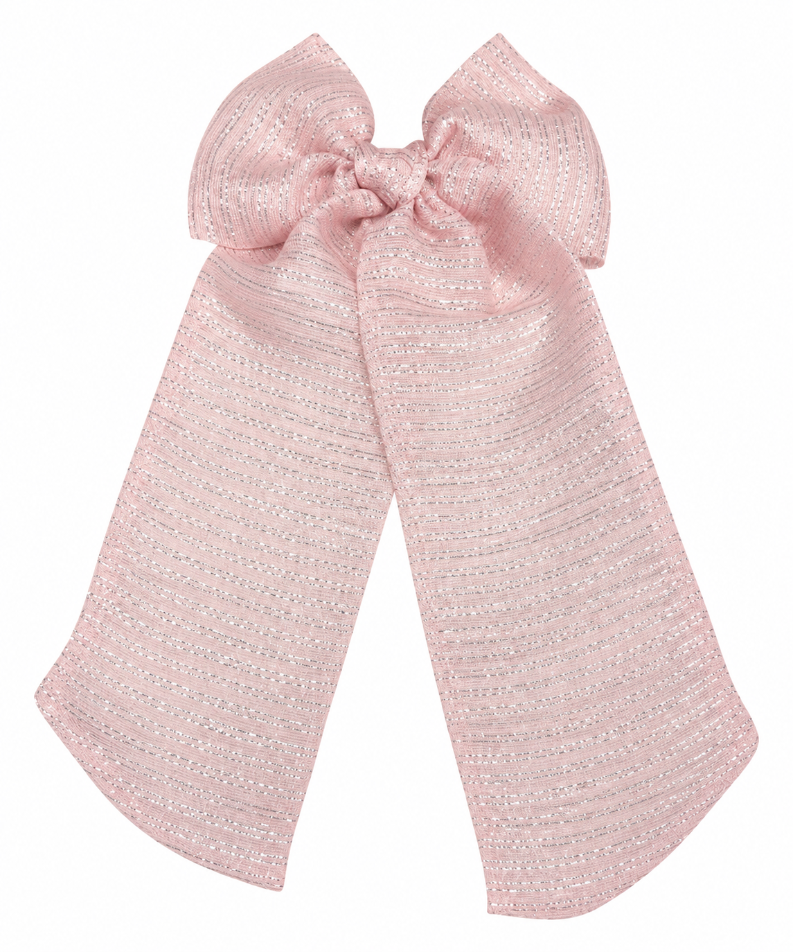 Blush Shimmer Long Tail Bow