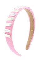 Galaxy Shimmer Headband - Pink