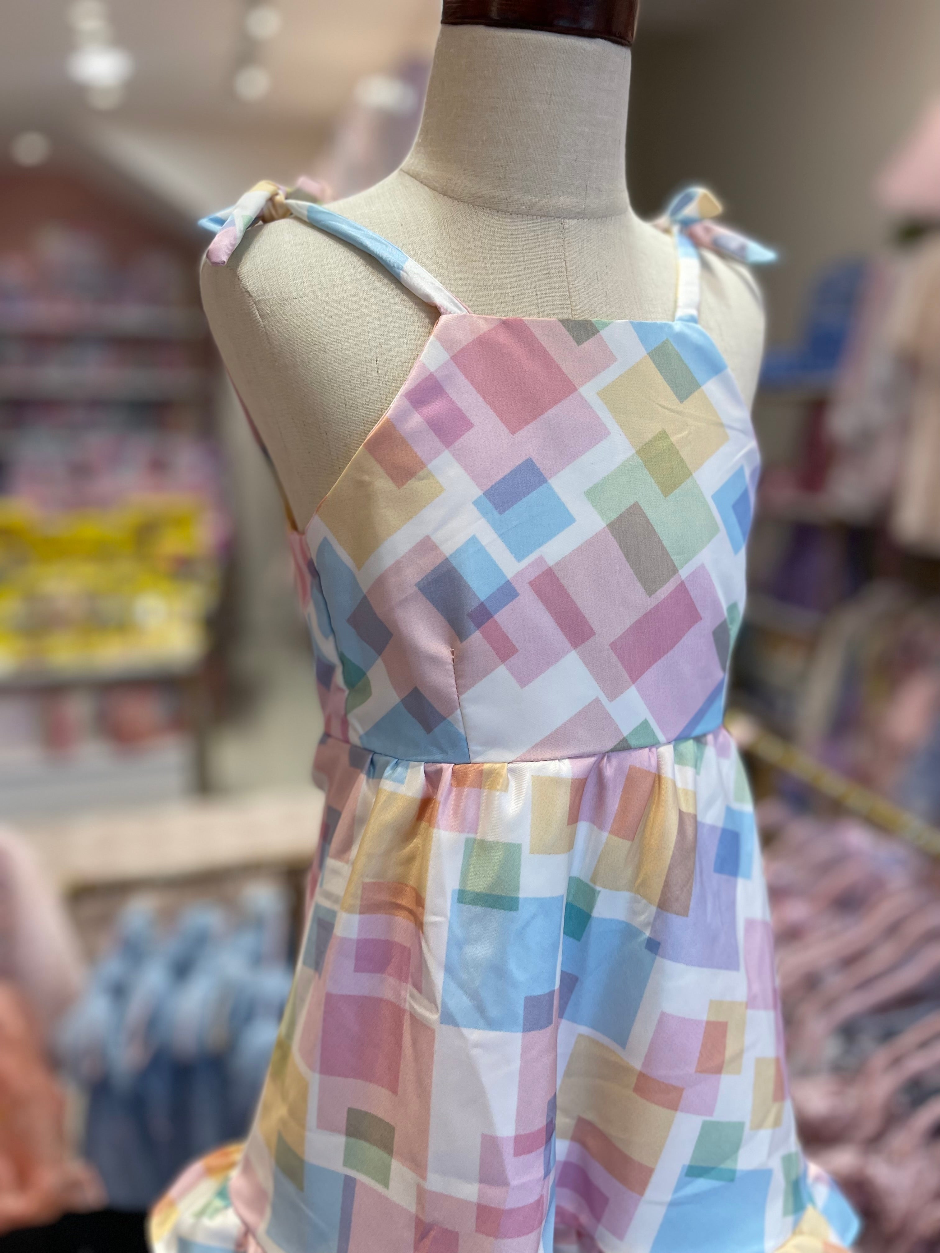 Multicolor Checked Dress