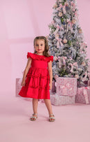 Red With Mini Golden Bow
