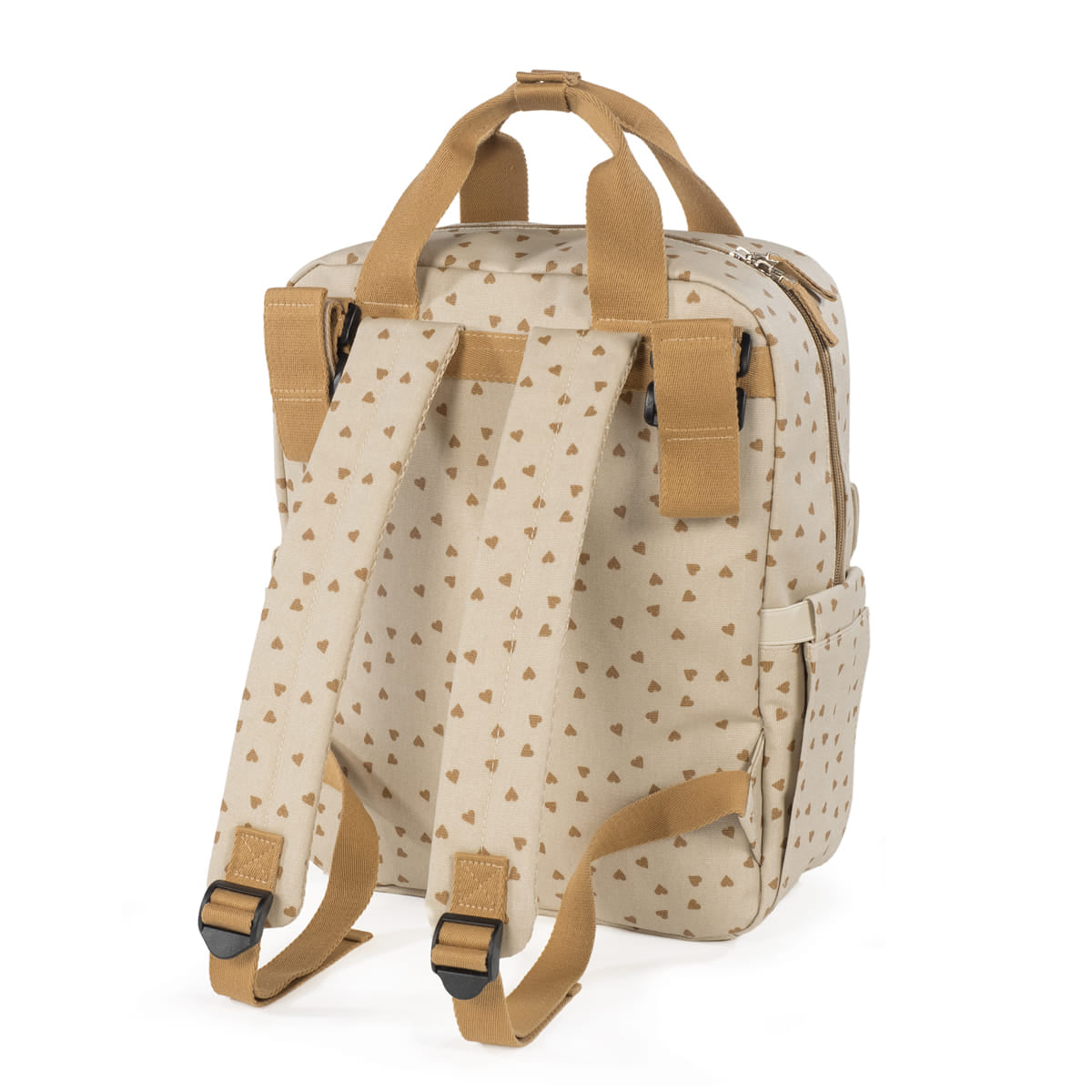 Mochila Corazones Poppy Canela