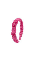 Crinkle Headband Hot Pink