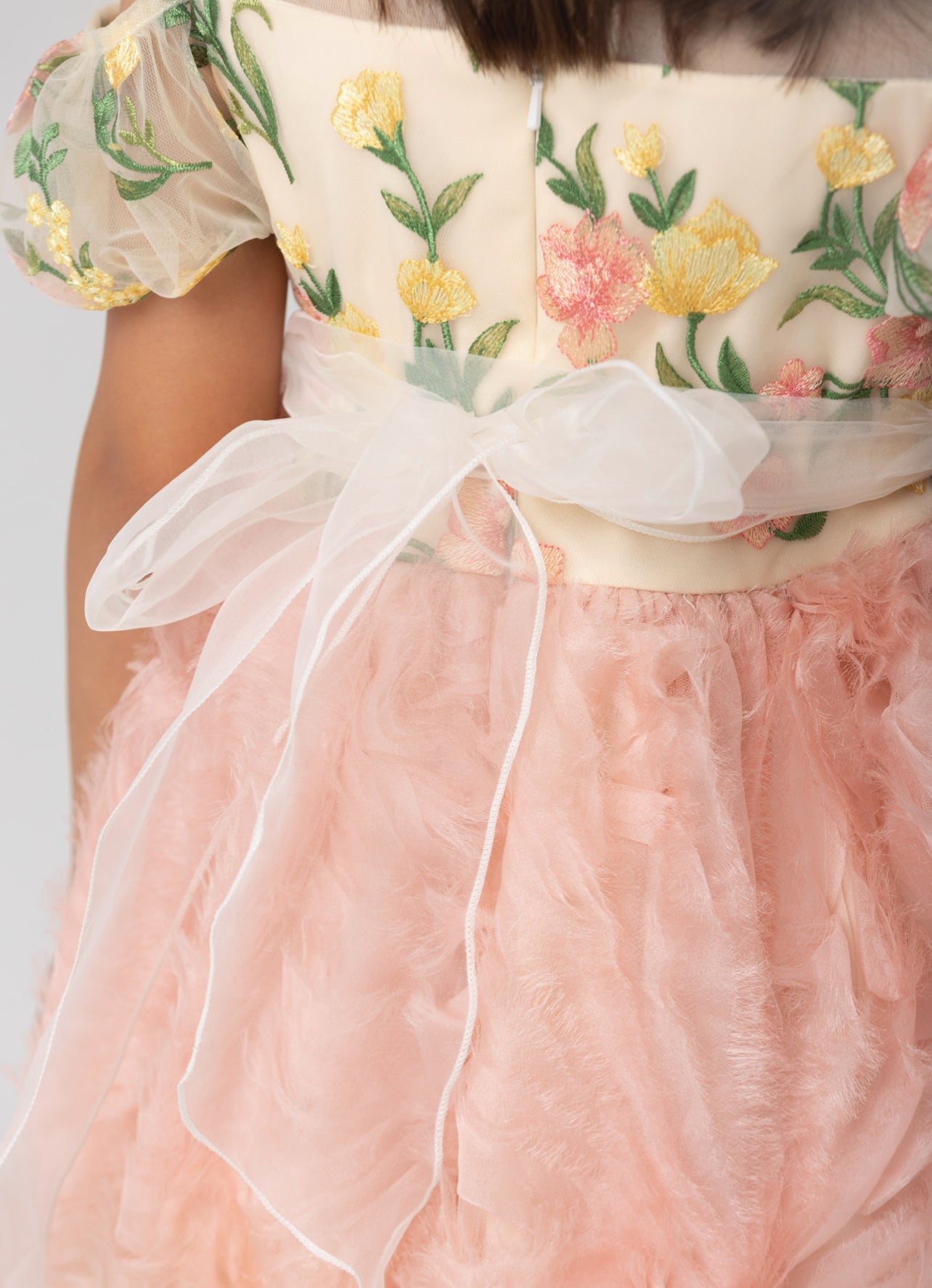 Pink Feathers Girl Dress