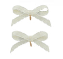 Gerber Moonstitch Clip Set Of 2 - Ivory