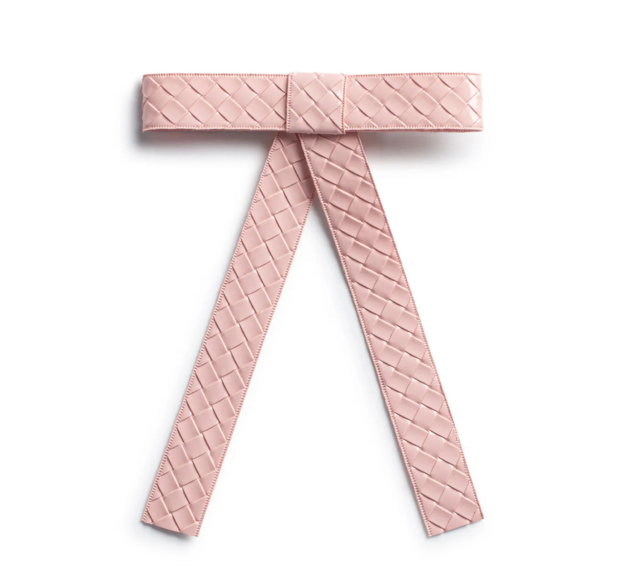 Poppy Braided Woven Patent Clip - Ballet Slipper