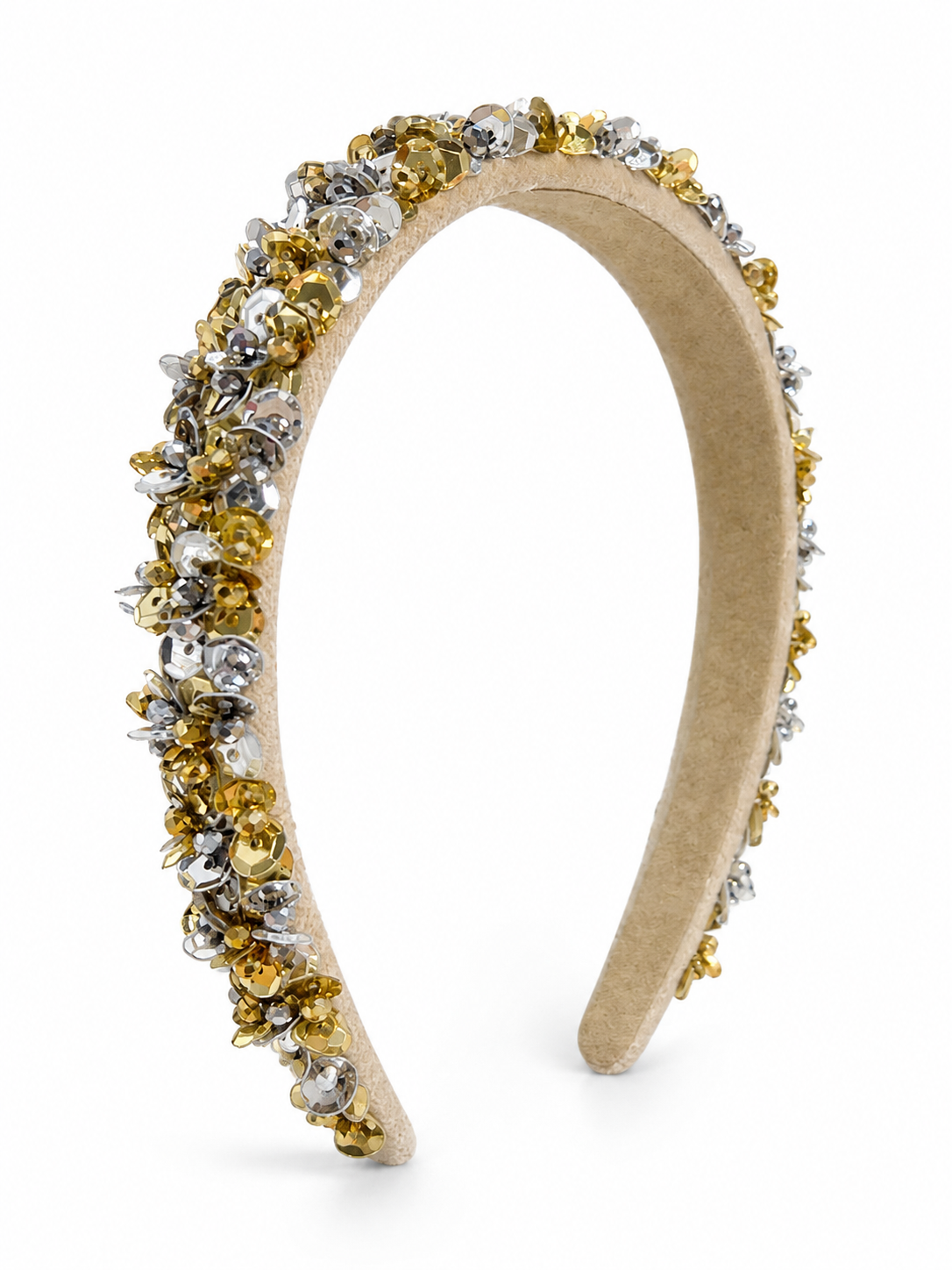 Sequins Headband - Silver & Gold