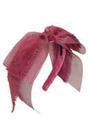 Primrose Bow Headband - Cranberry