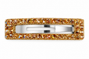 Golden Amber Rhinestone Clip