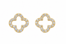 Brilliant Flowers 14Kt. Earrings
