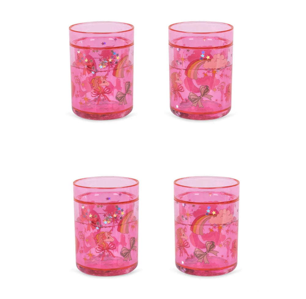 Glitter Cups - Rainbow Bow
