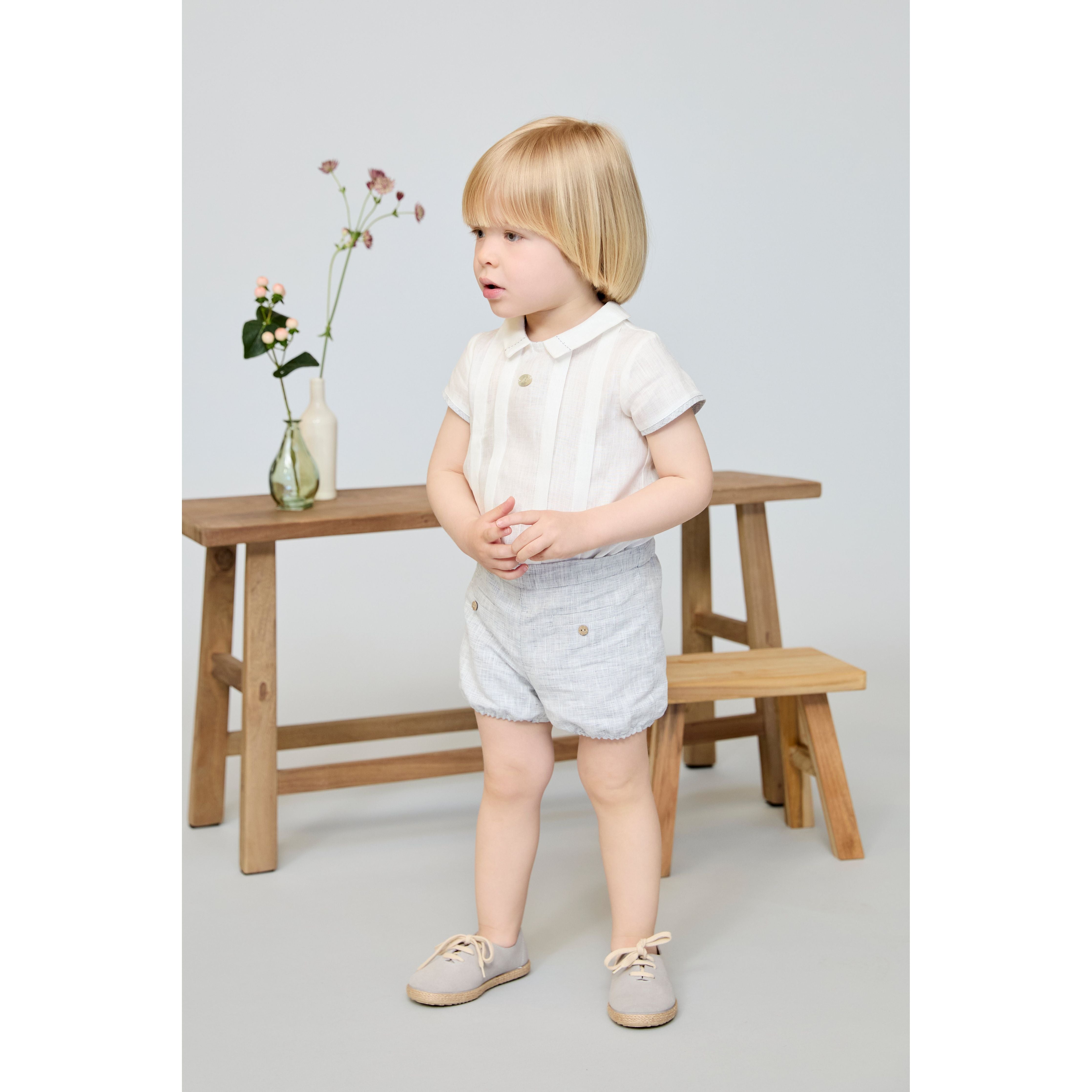 Grey baby boy set