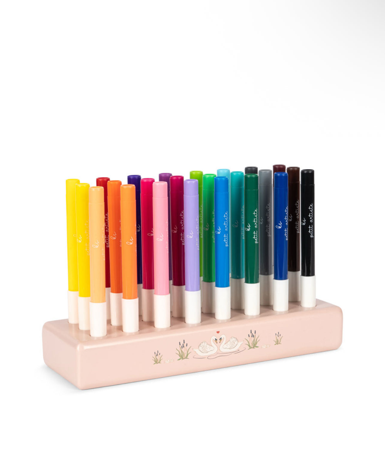 Markers In Wooden Block 24 PCs