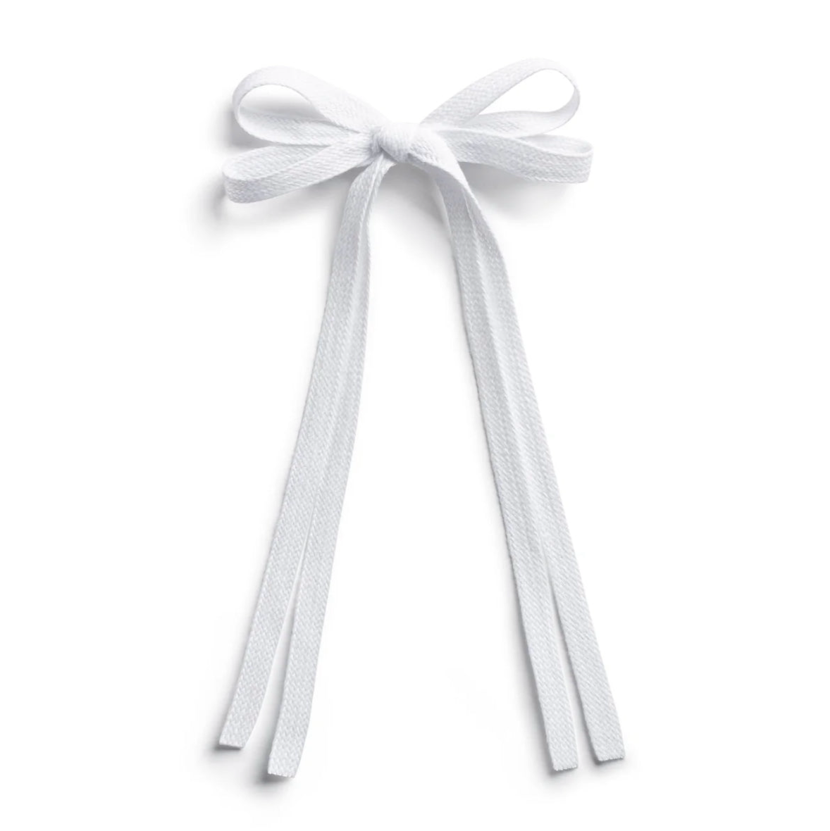 Hopscotch Twill Long Tail Clip - White
