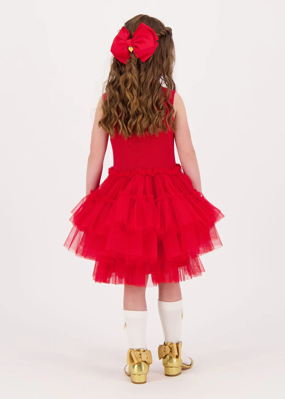 Eunice Tulle Dress Red
