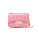 Classic Quilted Sparkle Mini Purse - Pink
